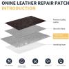 imageONine Leather Repair PatchLeather Repair Tape 3 x 60 inches Leather Repair Patch for FurnitureVinyl Repair KitLeather Couch Patchfor Sofas Furniture Car Seats Office ChairsDark BrownBlack Brown
