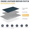 imageONine Leather Repair PatchLeather Repair Tape 3 x 60 inches Leather Repair Patch for FurnitureVinyl Repair KitLeather Couch Patchfor Sofas Furniture Car Seats Office ChairsDark BrownTurquoise BlueLitchi Grain