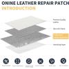 imageONine Leather Repair PatchLeather Repair Tape 3 x 60 inches Leather Repair Patch for FurnitureVinyl Repair KitLeather Couch Patchfor Sofas Furniture Car Seats Office ChairsDark BrownWhiteLitchi Grain