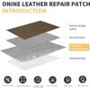 imageONine Leather Repair PatchLeather Repair Tape 3 x 60 inches Leather Repair Patch for FurnitureVinyl Repair KitLeather Couch Patchfor Sofas Furniture Car Seats Office ChairsDark BrownDark Khaki