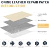 imageONine Leather Repair PatchLeather Repair Tape 3 x 60 inches Leather Repair Patch for FurnitureVinyl Repair KitLeather Couch Patchfor Sofas Furniture Car Seats Office ChairsDark BrownWhite Khaki