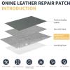 imageONine Leather Repair PatchLeather Repair Tape 3 x 60 inches Leather Repair Patch for FurnitureVinyl Repair KitLeather Couch Patchfor Sofas Furniture Car Seats Office ChairsDark BrownGray