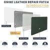 imageONine Leather Repair PatchLeather Repair Tape 3 x 60 inches Leather Repair Patch for FurnitureVinyl Repair KitLeather Couch Patchfor Sofas Furniture Car Seats Office ChairsDark BrownBlackish GreenLitchi Grain