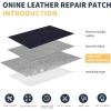 imageONine Leather Repair PatchLeather Repair Tape 3 x 60 inches Leather Repair Patch for FurnitureVinyl Repair KitLeather Couch Patchfor Sofas Furniture Car Seats Office ChairsDark BrownDark Blue Leather