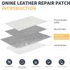 imageONine Leather Repair PatchLeather Repair Tape 3 x 60 inches Leather Repair Patch for FurnitureVinyl Repair KitLeather Couch Patchfor Sofas Furniture Car Seats Office ChairsDark BrownWhite