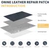 imageONine Leather Repair PatchLeather Repair Tape 3 x 60 inches Leather Repair Patch for FurnitureVinyl Repair KitLeather Couch Patchfor Sofas Furniture Car Seats Office ChairsDark BrownDark Grey