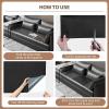 imageONine Leather Repair PatchSelfAdhesive Couch PatchMulticolor Available Scratch Leather 8X11 Inch Peel and Stick for Sofas Car Seats Hand Bags JacketsNew Dark BrownGray Leather