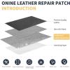 imageONine Leather Repair PatchSelfAdhesive Couch PatchMulticolor Available Scratch Leather 8X11 Inch Peel and Stick for Sofas Car Seats Hand Bags JacketsNew Dark BrownGray Leather