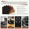 imageONine Leather Repair PatchSelfAdhesive Couch PatchMulticolor Available Scratch Leather 8X11 Inch Peel and Stick for Sofas Car Seats Hand Bags JacketsNew Dark BrownIrregular Pattern Camel