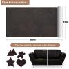 imageONine Leather Repair PatchSelfAdhesive Couch PatchMulticolor Available Scratch Leather 8X11 Inch Peel and Stick for Sofas Car Seats Hand Bags JacketsNew Dark BrownNew Dark Brown