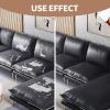 imageONine Leather Repair PatchSelfAdhesive Couch PatchMulticolor Available Scratch Leather 8X11 Inch Peel and Stick for Sofas Car Seats Hand Bags JacketsNew Dark BrownGray Leather