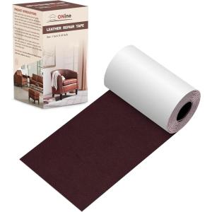 imageONine Leather Repair PatchLeather Repair Tape 3 x 60 inches Leather Repair Patch for FurnitureVinyl Repair KitLeather Couch Patchfor Sofas Furniture Car Seats Office ChairsDark BrownMulberry