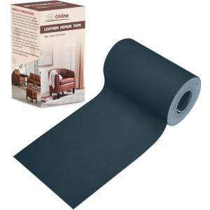 imageONine Leather Repair PatchLeather Repair Tape 3 x 60 inches Leather Repair Patch for FurnitureVinyl Repair KitLeather Couch Patchfor Sofas Furniture Car Seats Office ChairsDark BrownTurquoise BlueLitchi Grain