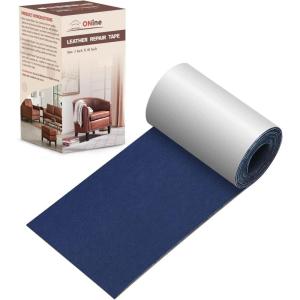 imageONine Leather Repair PatchLeather Repair Tape 3 x 60 inches Leather Repair Patch for FurnitureVinyl Repair KitLeather Couch Patchfor Sofas Furniture Car Seats Office ChairsDark BrownBlue 2